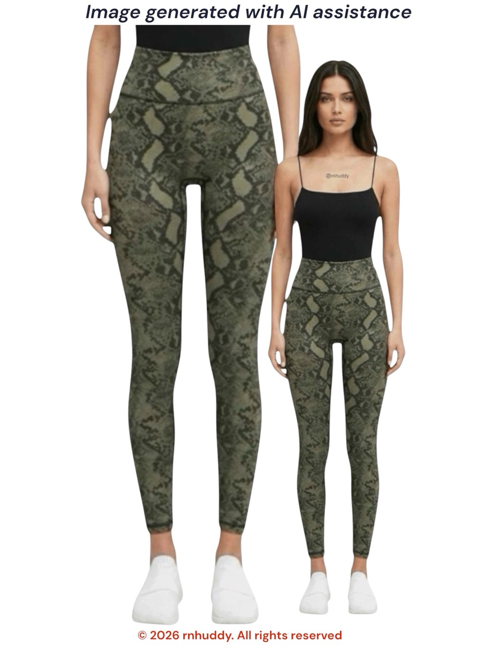 Buffbunny Collection Rebel M green snake bite Legging